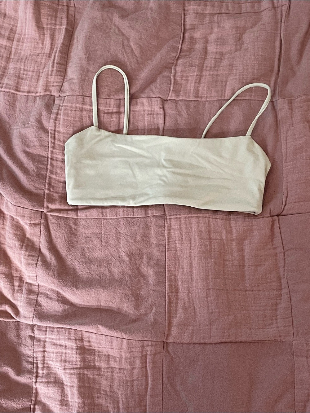 Crop Shop Boutique White Spaghetti-Strap Bandeau Bralette